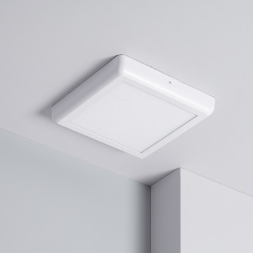Product Plafonnier LED Carré Métal 18W Design White 225x225 mm 