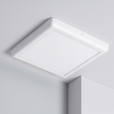Plafoniera LED 24W Quadrata Metallo 300x300 mm Design Bianco