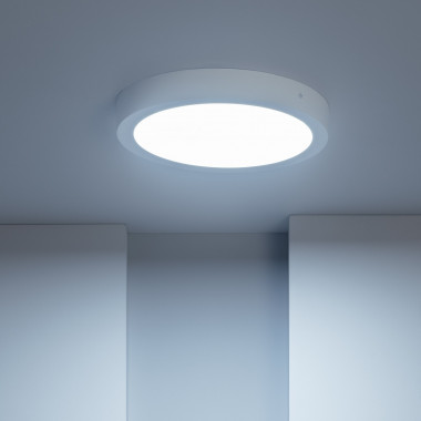 PL74-24W - Plafoniere LED rotonde/squadrate - - Plafoniera LED Rotonda da  24w 39cm lampada a parete effetto stellato design