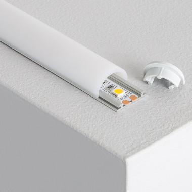 Profilo in Alluminio Flessibile 1m per Strisce LED fino a 12mm