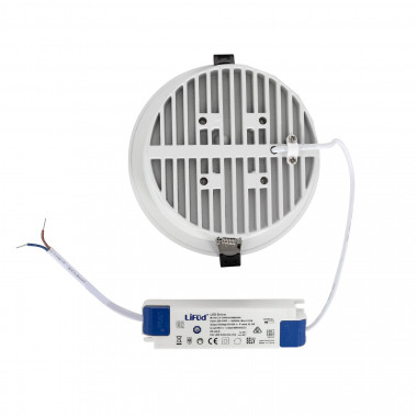 Product van Downlight Rond Wit LED 25W (UGR15) LuxPremium LIFUD Zaagmaat Ø 140 mm