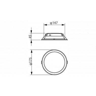 Downlight philips store 12w