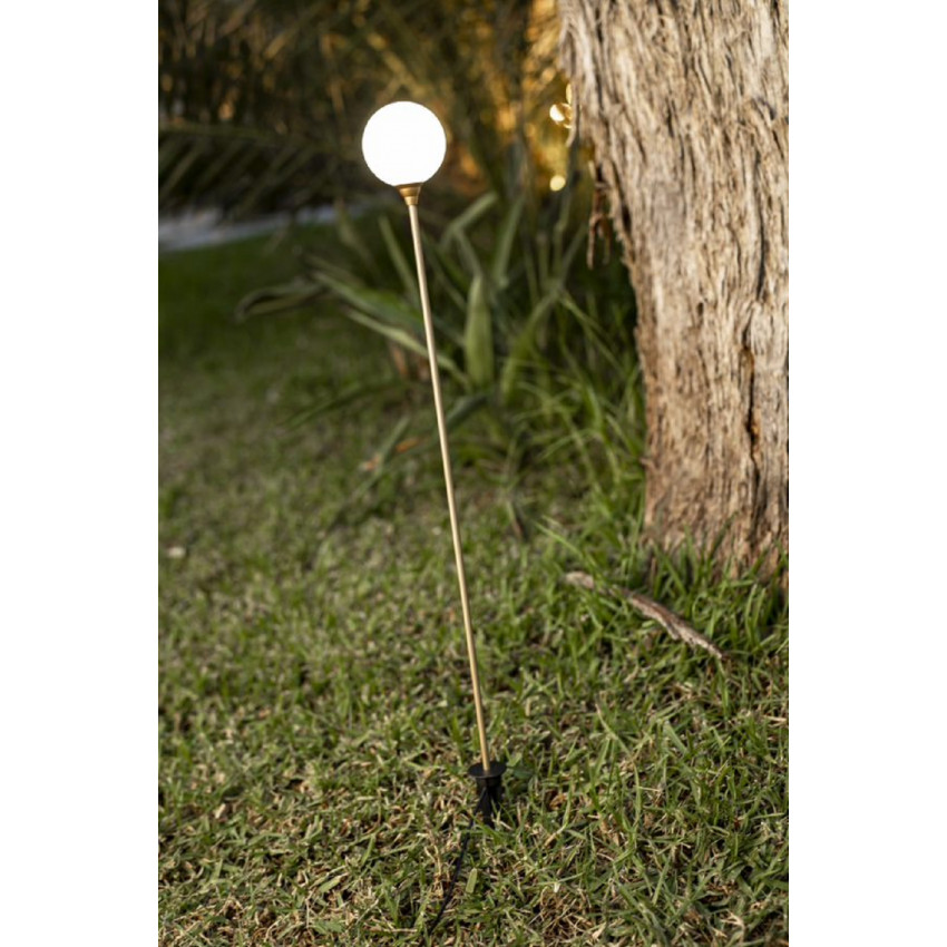 Product van Tuin Verlichting LED 3W Bruna 80 3 Spikes Solar y Battery Brass 