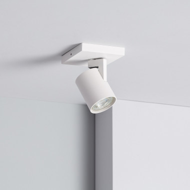 Faretto bianco orientabile con lampadina smart GU10 - JEANA