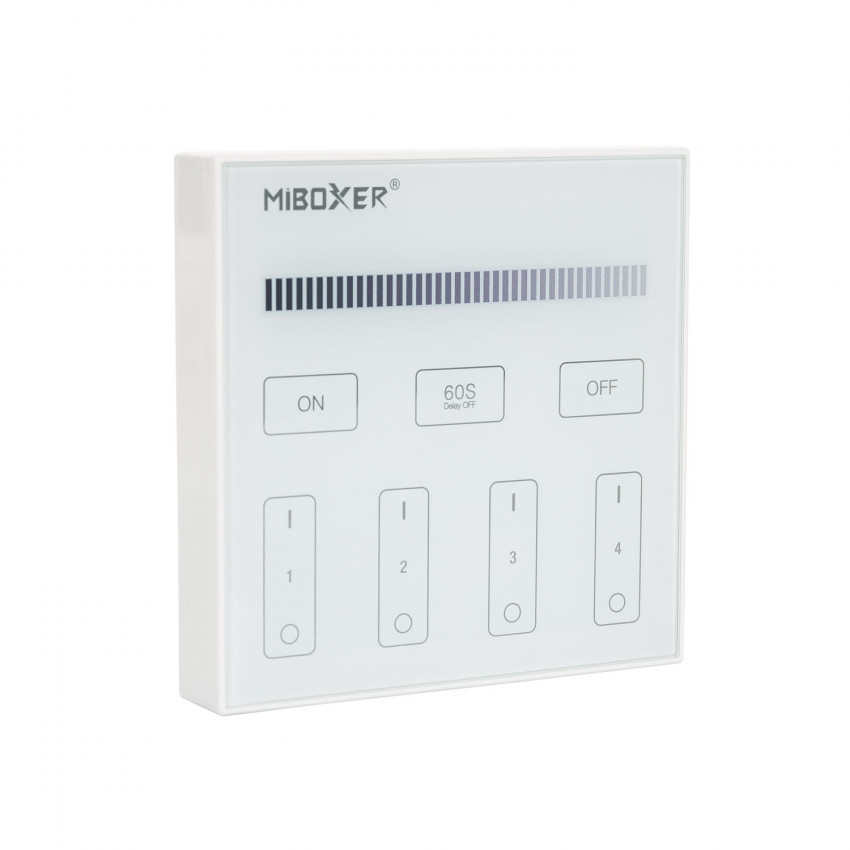 Product van Draadloze RF Touch Controller voor 4 Zone Mono  Kleur LED Strip MiBoxer B1