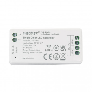 Produkt von Controller Dimmer Einfarbig 12/24V DC + Fernbedienung RF 4 Zonen MiBoxer