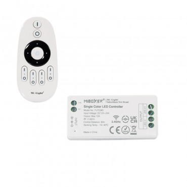 Product MiBoxer 12/24V DC Monochrome Dimmer + 4 Zones RF Remote Control 