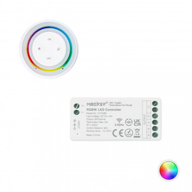 Contrôleur Variateur RGBW 12/24V DC + Télécommande RF Rainbow MiBoxer