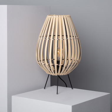 Bambusová Stolní Lampa Atamach