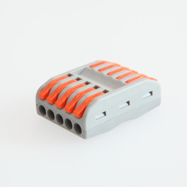 Produkt von 5 Pack Schnellverbinder 5 Eingänge und 5 Ausgänge SPL-5 für Elektrokabel von 0,08–4 mm² 