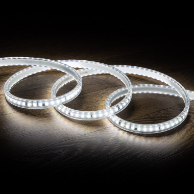 Product of 50m 220V AC 120 LED/m Daylight 6000K - 6500K IP65 Solid Dimmable LED Strip Autorectified Custom Cut every 10 cm