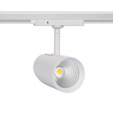 Spot LED Fuji 30W Blanc CRI90 No Flicker pour Rail Triphasé (3 Allumages)