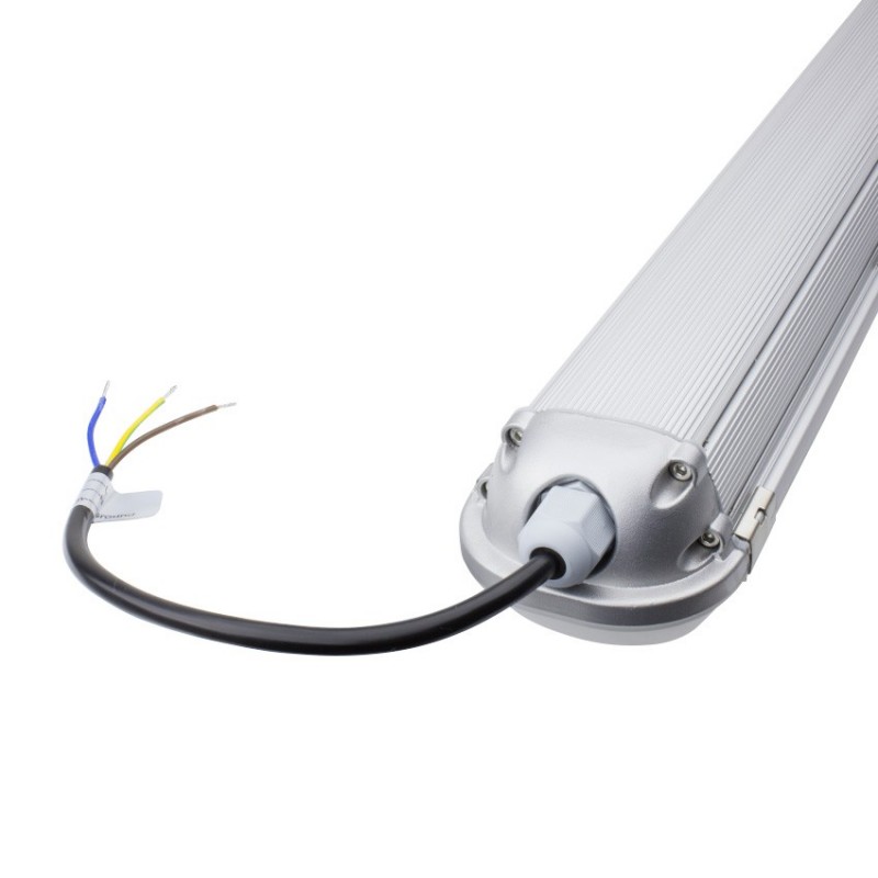 LED-Feuchtraum Wannenleuchte 40W 120cm Aluminium IP65