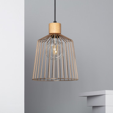 Hitra Wood & Metal Pendant Lamp