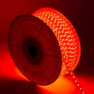LED 5 mètres - Éclairage intérieur de voiture - Rouge - Connexion