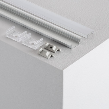 Produkt von Aluminiumprofil Einbau mit Durchgehender Abdeckung für LED-Streifen bis 12mm