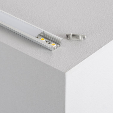 Product van Inbouw aluminium profiel met doorlopende cover voor LED strips tot 12 mm