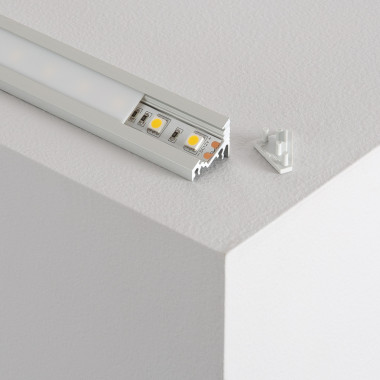 1m Variable Corner Aluminium Profile for LED Strips up to 10 mm