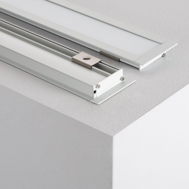 Product van Inbouw Profiel Aluminium 1m Diffuus Licht voor LED Strips tot 10 mm