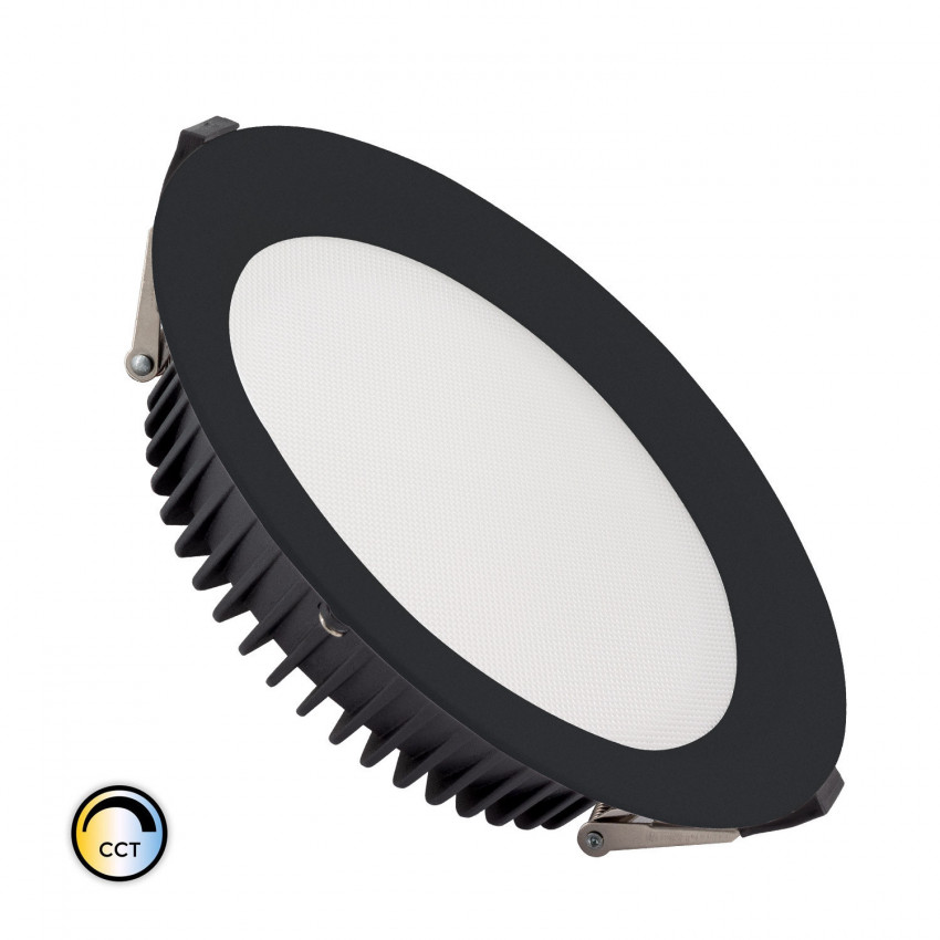 Product of SAMSUNG New Aero Slim Black 20W LED Downlight Selectable CCT 130 lm/W Microprismatic (UGR17) LIFUD Ø 155 mm Cut-Out