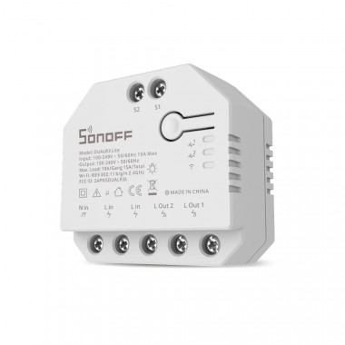 Product van Dubbele wissel Schakelaar Smart WiFi SONOFF Dual R3 Lite 15A