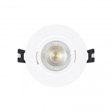 Produit de Collerette Downlight Ronde Orientable pour Ampoule LED GU10/GU5.3 Coupe Ø 70mm