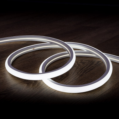 Produkt von LED-Streifenrolle Neon 7.5 W/m Dimmbar 220V AC 120 LED/m 50m Halbrund 180º Kaltes Weiss IP67 Schnitt alle 100 cm