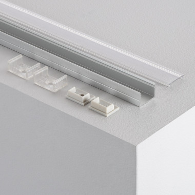 Produkt von Aluminium-Oberflächenprofil mit Durchgehender Abdeckung für LED-Streifen bis 16mm