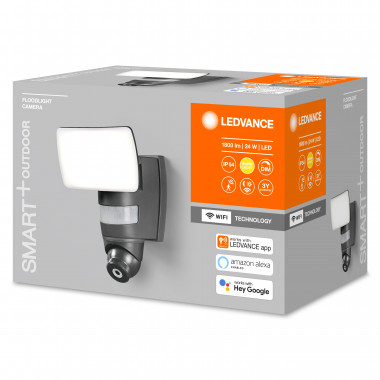 Produit de Projecteur LED 24W 74lm/W Smart+ WiFi IP44 avec Caméra et Détecteur LEDVANCE 4058075478312