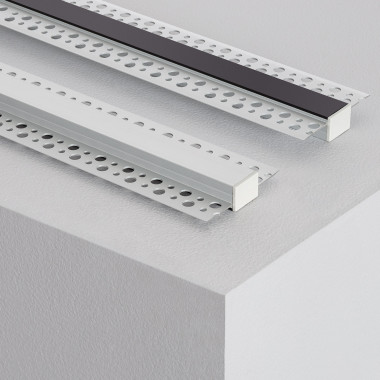 Produit de Profilé Aluminium avec Capot Continu Intégration dans Plâtre / Placo pour Ruban LED Jusqu'à 15mm