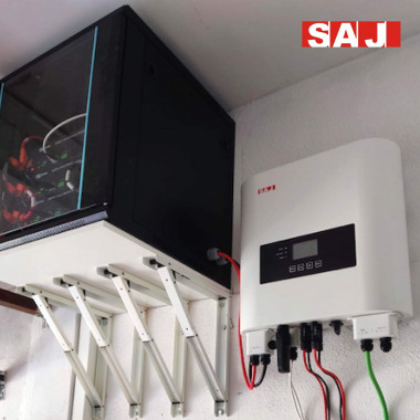 Produkt von Wechselrichter Solar Hybrid SAJ H1 Batterieladegerät Pylontech mit Netzeinspeisung 3.6-6 kW Einphasig