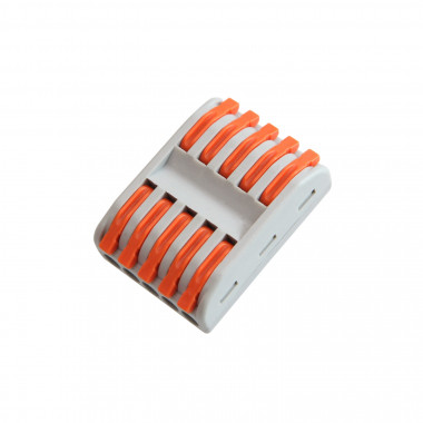Produkt von 5 Pack Schnellverbinder 5 Eingänge und 5 Ausgänge SPL-5 für Elektrokabel von 0,08–4 mm² 