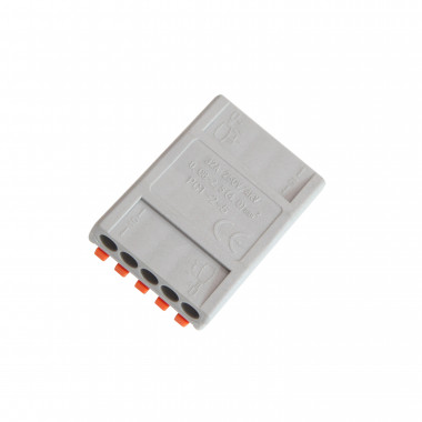 Produit de Pack 5 Connecteurs Rapides 5 Entrées et 5 Sorties SPL-5 pour Câble Électrique de 0.08-4mm²