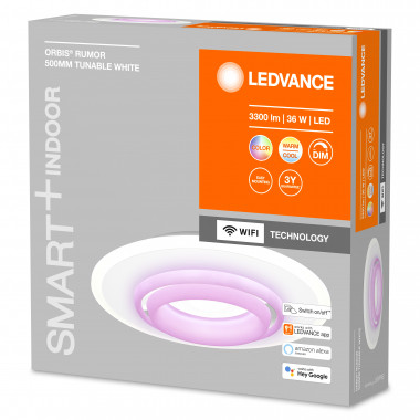 Product van LED Plafondlamp 32W RGBW Circular Ø500 mm Smart+ WiFi ORBIS Rumor LEDVANCE   4058075573437