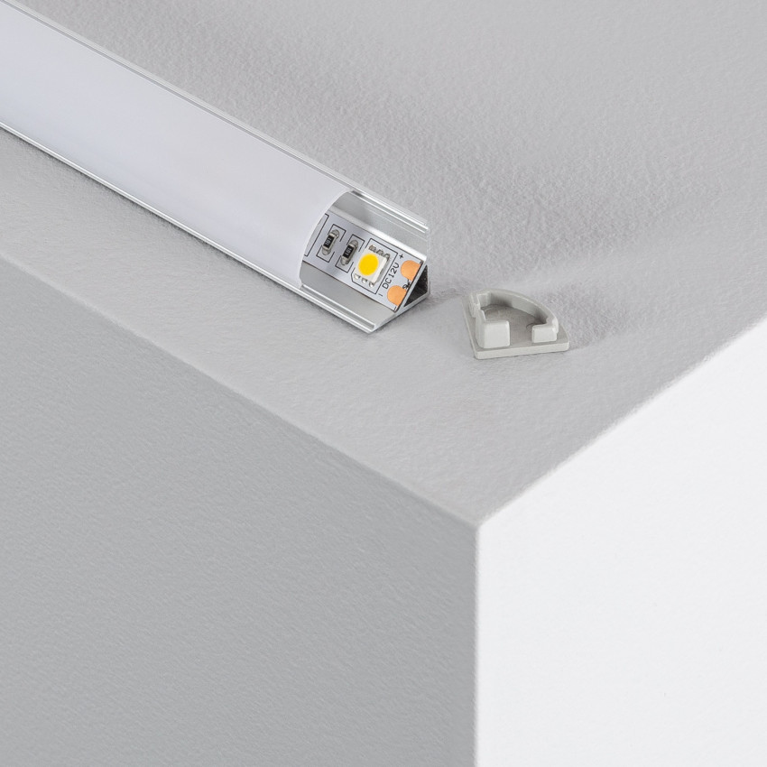 Produkt von Aluminium Eckprofil Rundekappe 2m für LED-Streifen bis 10 mm