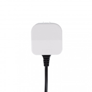 Product van Adapter Stekker type C (EU) Platte kop met Rechte kabel naar Stekker type G (UK)