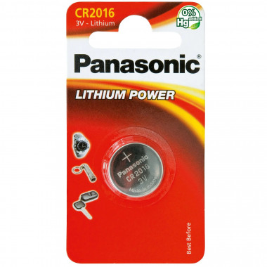 Blister 1 Lithium-Batterie Panasonic CR-2016EL/1B