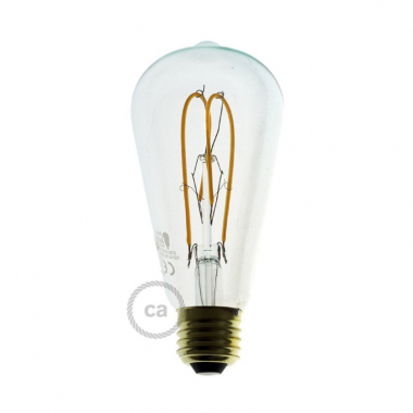 Lampadina LED Regolabile Filamento E27 ST64 5W 280 lm Edison DL700143 CREATIVE-CABLES