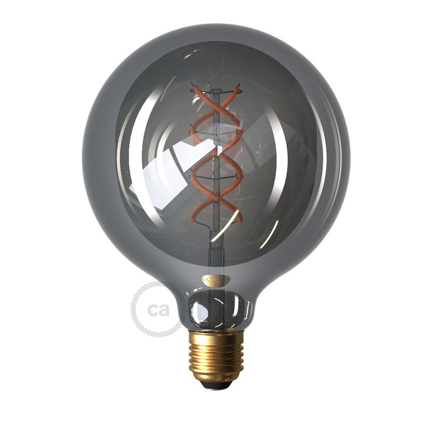 Product van LED Lamp Filament E27 5W 150 lm G125 Dimbaar Smoky Creative-Cables DL700179