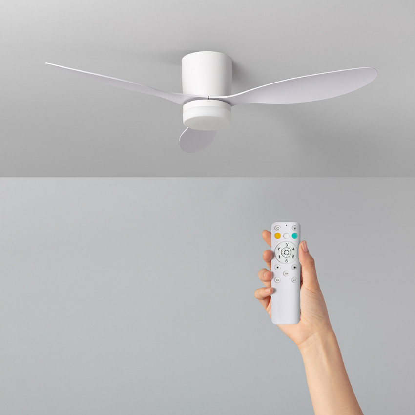 Product of Weimar Outdoor LED DC Motor Silent Ceiling Fan 132cm in White