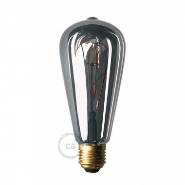 E27 ST64 5W 150lm Smoky Dimmable Filament LED Bulb Creative-Cables DL700181