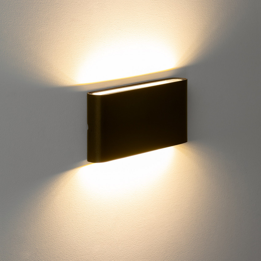 Produkt od Nástěnné LED Svítidlo 12W Luming Hliníkové Obdelníkové Dvojité Osvětlení v Černé