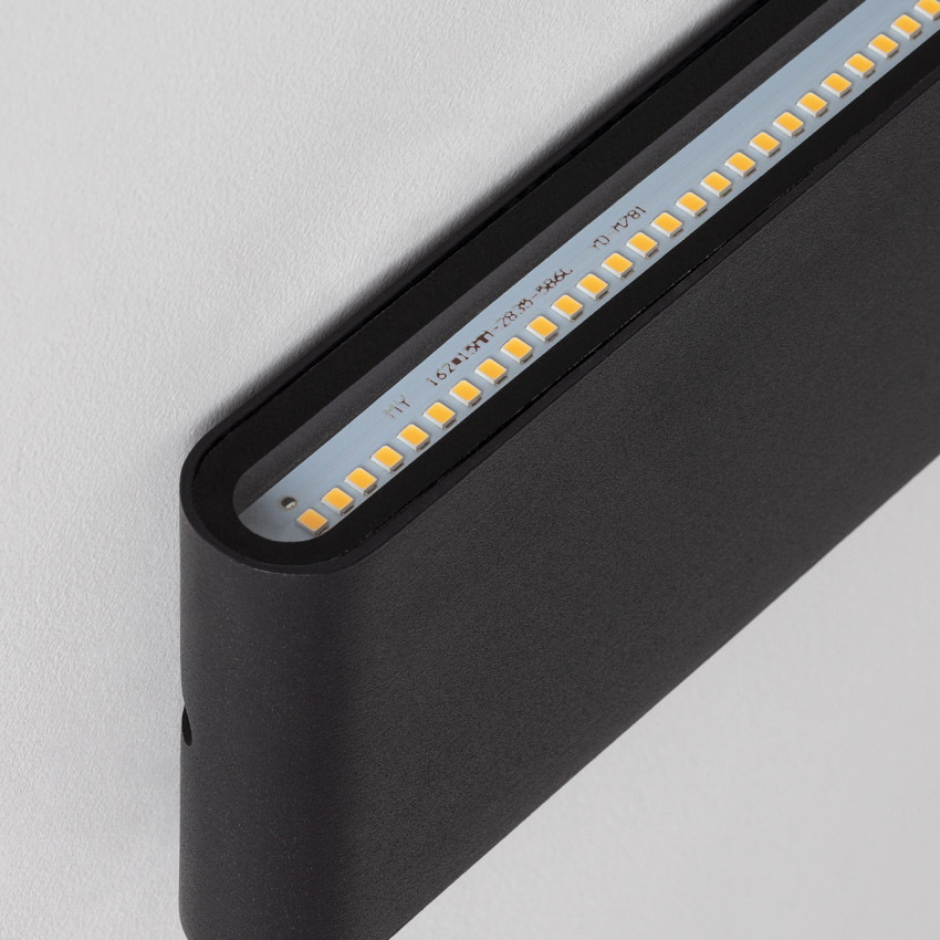 Product van Wandlamp Outdoor LED 20W  Aluminium Rechthoekig Dubbelzijdige Verlichting luming Zwart