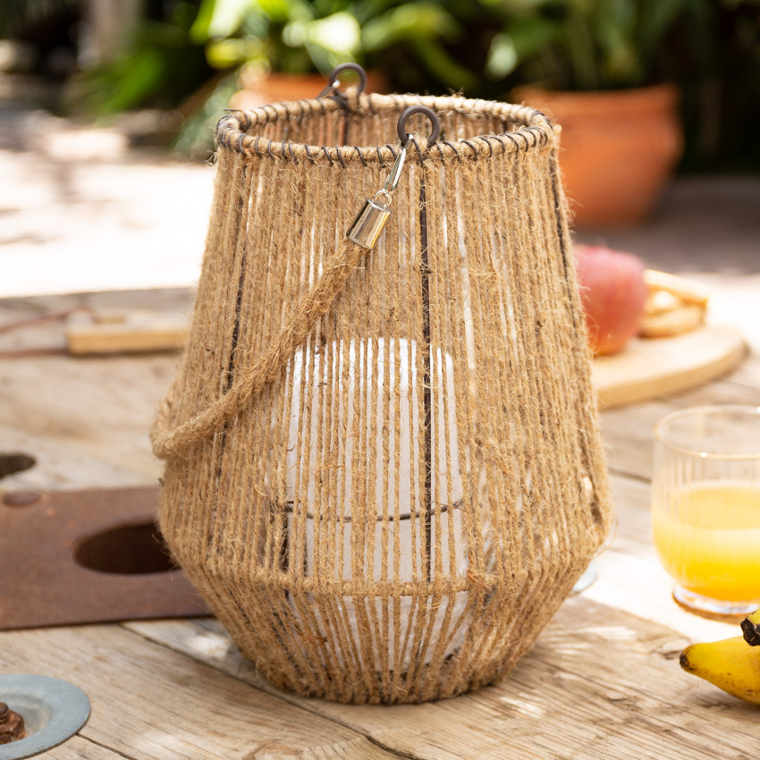 Product of 3W Alguer Natural Rope Portable LED Outdoor Table Lamp