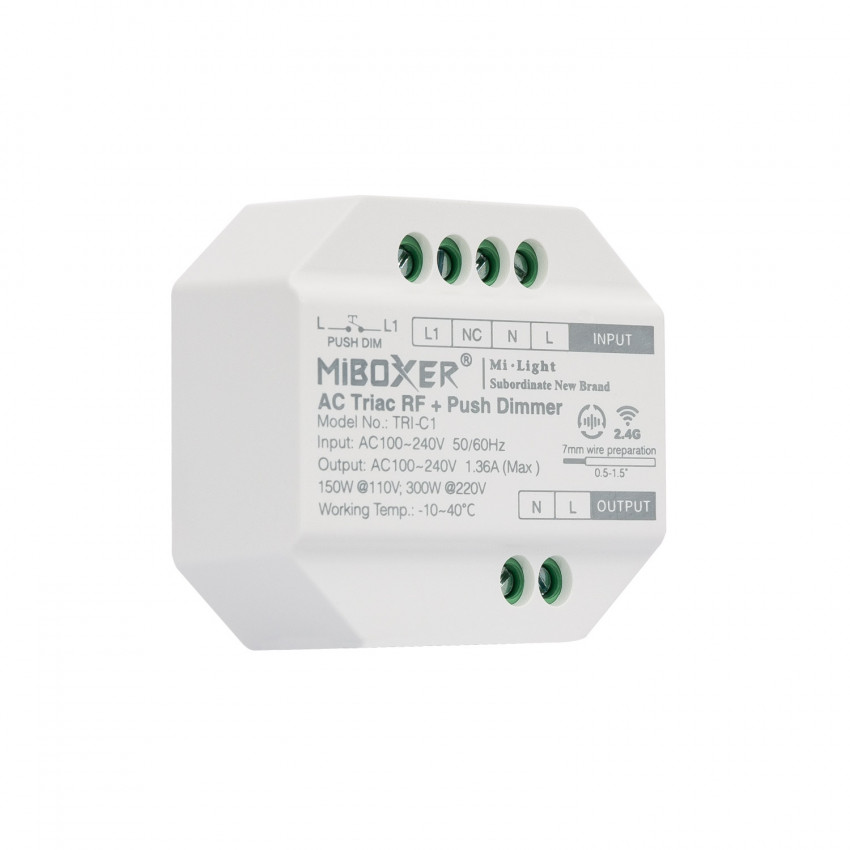 Product of TRIAC RF LED Dimmer Compatible with MiBoxer TRI-C1 Push Button