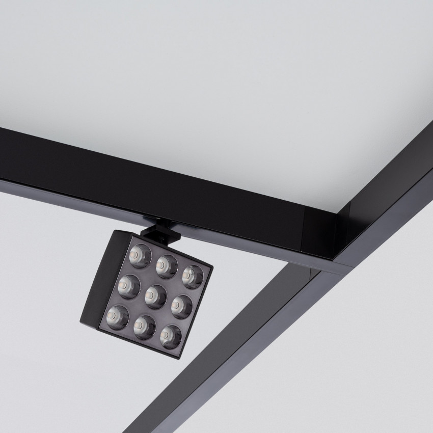 Product of 20W Linear LED Square Adjustable Spotlight for Magnetic 48V 20mm Single Circuit Track CRI90 UGR16 
