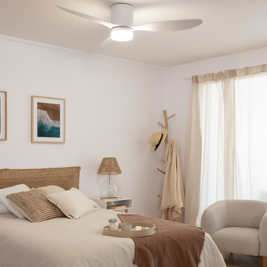 Produkt von LED-Deckenventilator Aussen Weimar Weiss 132cm Motor DC