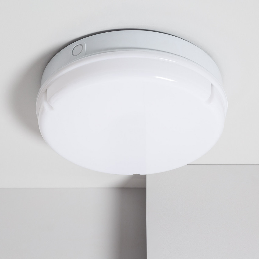 Product van Plafondlamp LED 24W Rond Outdoor Ø285 mm IP65 met niet Permanent Noodverlichting Hublot Wit