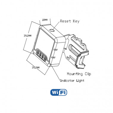 Produkt von WiFi-Schalter Kompatibel mit herkömmlichem Schalter und Taster