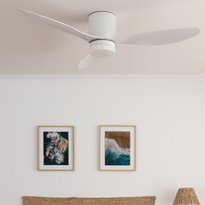 Product van Plafondventilator LED Weimar Wit 132cm Motor DC